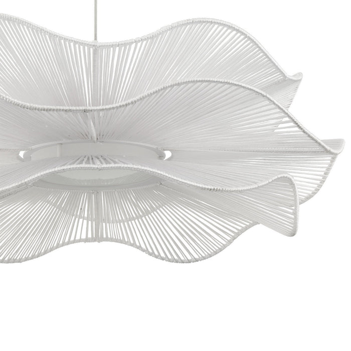 Golden - 6300-24 WHT - LED Pendant - Whisper - Matte White