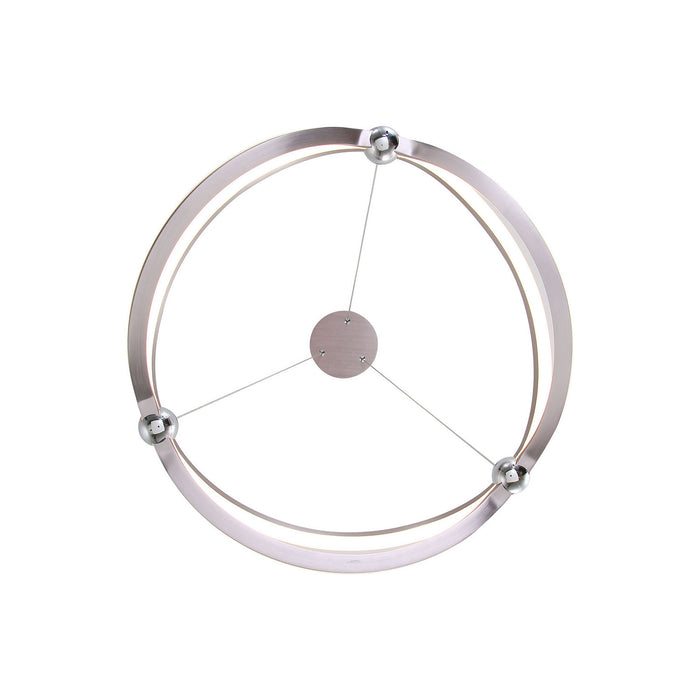 Golden - 7916-19 SNC - LED Chandelier - Spirale - Satin Nickel