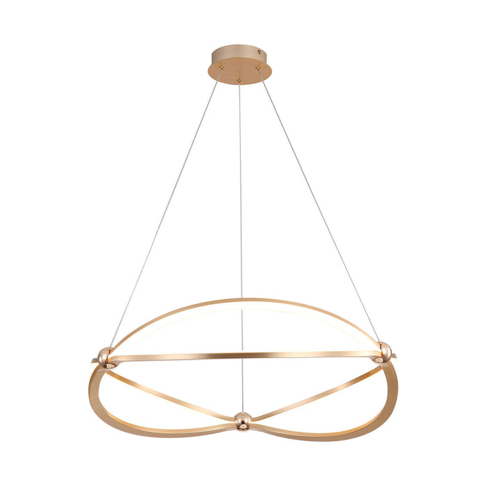 Golden - 7916-24 AGL - LED Chandelier - Spirale - Anodized Gold