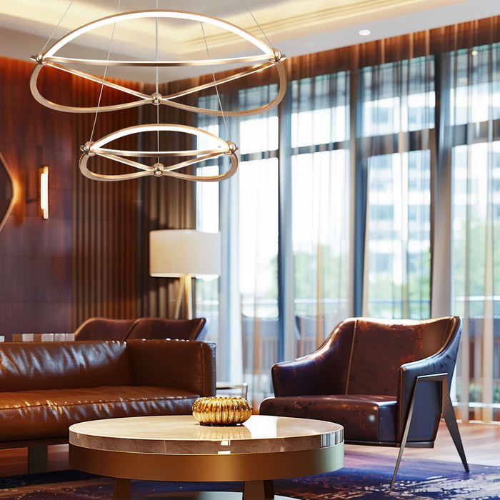 Golden - 7916-32-19 AGL - LED Chandelier - Spirale - Anodized Gold