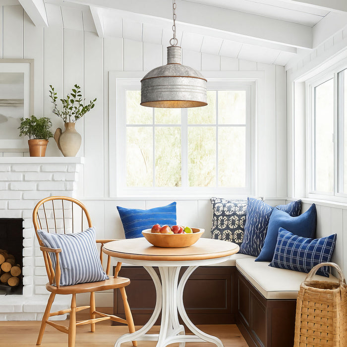 Golden - 8801-M1L AGV-GV - One Light Mini Pendant - Tinsmith - Aged Galvanized Steel