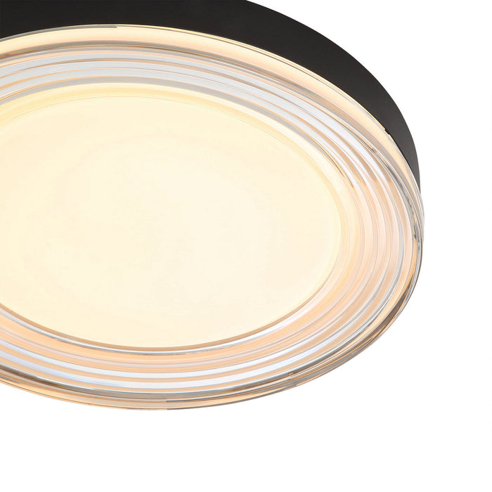 Golden - 9518-16 SNB-SMK - LED Flush Mount - Ondulada - Sand Black