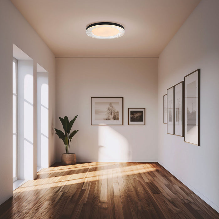 Golden - 9518-20 SNB-CLR - LED Flush Mount - Ondulada - Sand Black