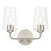 Progress Lighting - P300540-009 - Two Light Bath & Vanity - Celino - Brushed Nickel