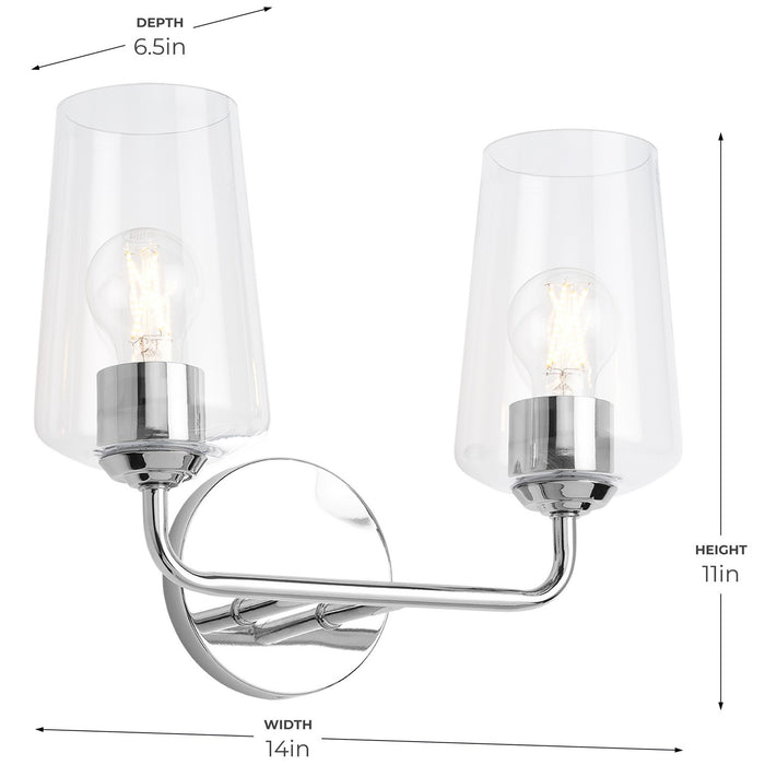 Progress Lighting - P300540-015 - Two Light Bath & Vanity - Celino - Polished Chrome