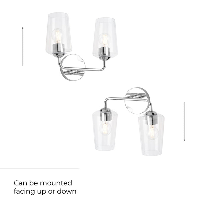 Progress Lighting - P300540-015 - Two Light Bath & Vanity - Celino - Polished Chrome