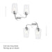 Progress Lighting - P300540-015 - Two Light Bath & Vanity - Celino - Polished Chrome