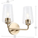 Progress Lighting - P300540-177 - Two Light Bath & Vanity - Celino - Champagne Bronze