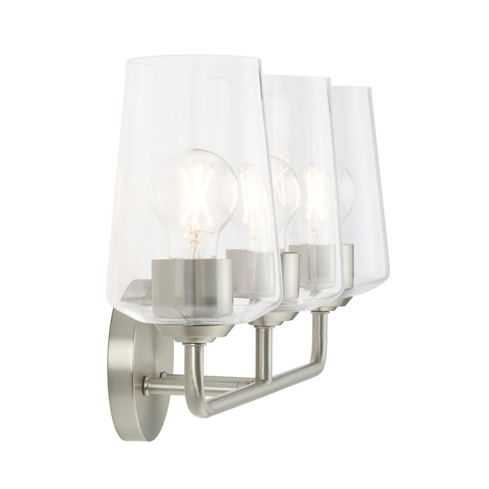 Progress Lighting - P300541-009 - Three Light Bath & Vanity - Celino - Brushed Nickel