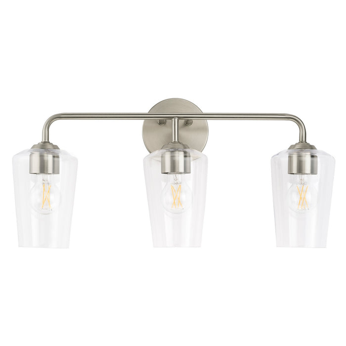 Progress Lighting - P300541-009 - Three Light Bath & Vanity - Celino - Brushed Nickel