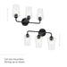 Progress Lighting - P300541-031 - Three Light Bath & Vanity - Celino - Black