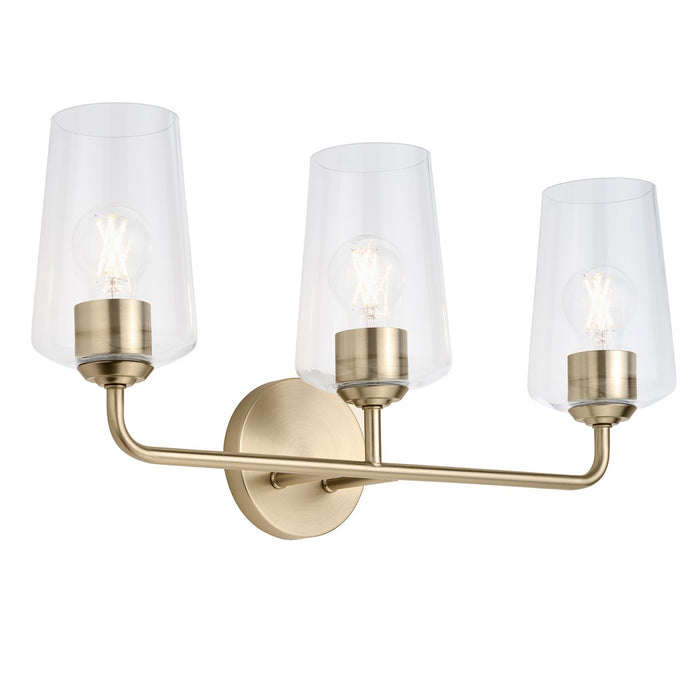 Progress Lighting - P300541-177 - Three Light Bath & Vanity - Celino - Champagne Bronze