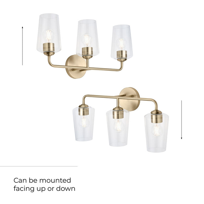 Progress Lighting - P300541-177 - Three Light Bath & Vanity - Celino - Champagne Bronze