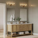 Progress Lighting - P300541-177 - Three Light Bath & Vanity - Celino - Champagne Bronze