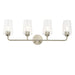 Progress Lighting - P300542-009 - Four Light Bath & Vanity - Celino - Brushed Nickel