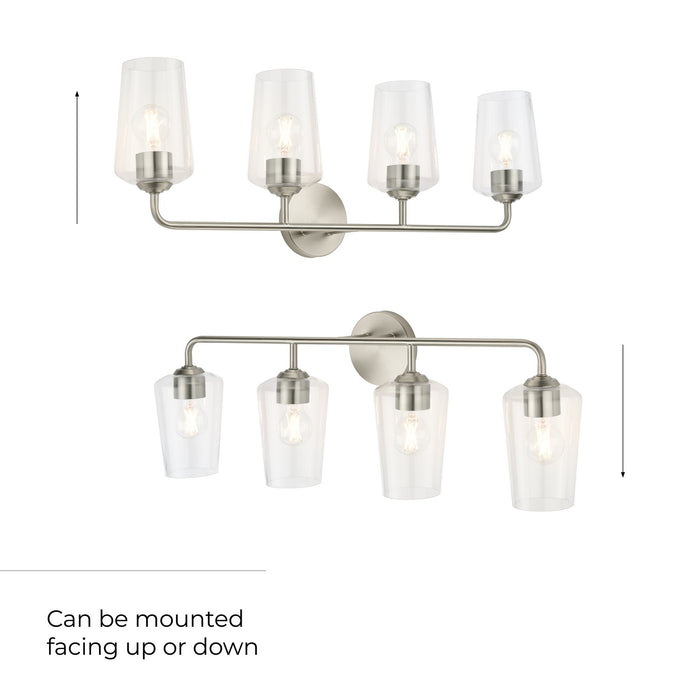 Progress Lighting - P300542-009 - Four Light Bath & Vanity - Celino - Brushed Nickel