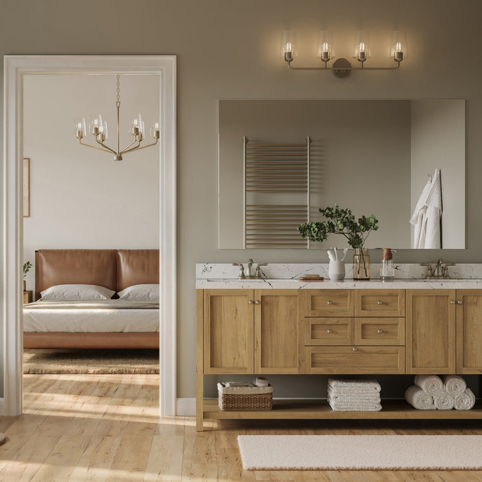 Progress Lighting - P300542-009 - Four Light Bath & Vanity - Celino - Brushed Nickel