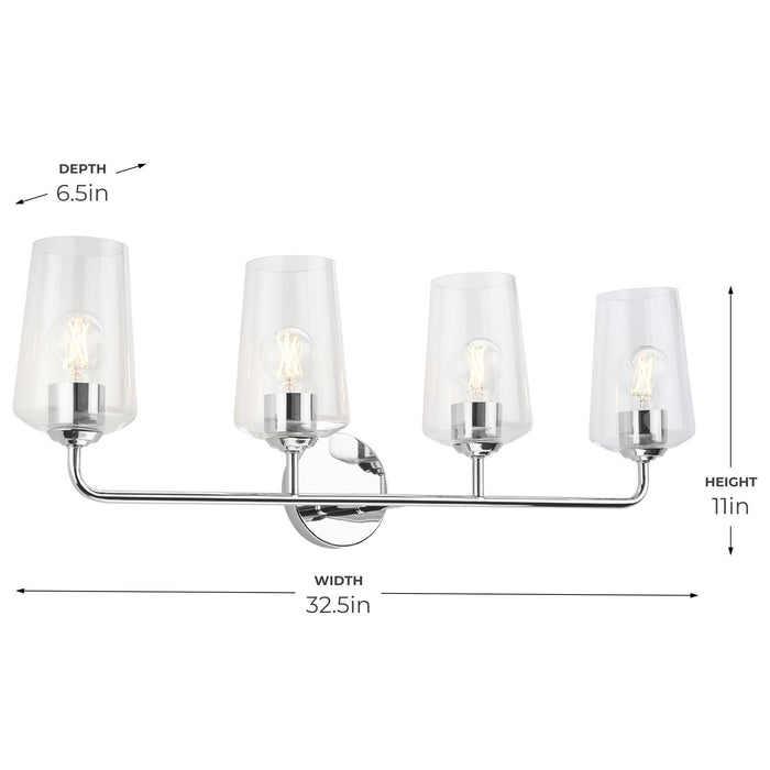 Progress Lighting - P300542-015 - Four Light Bath & Vanity - Celino - Polished Chrome