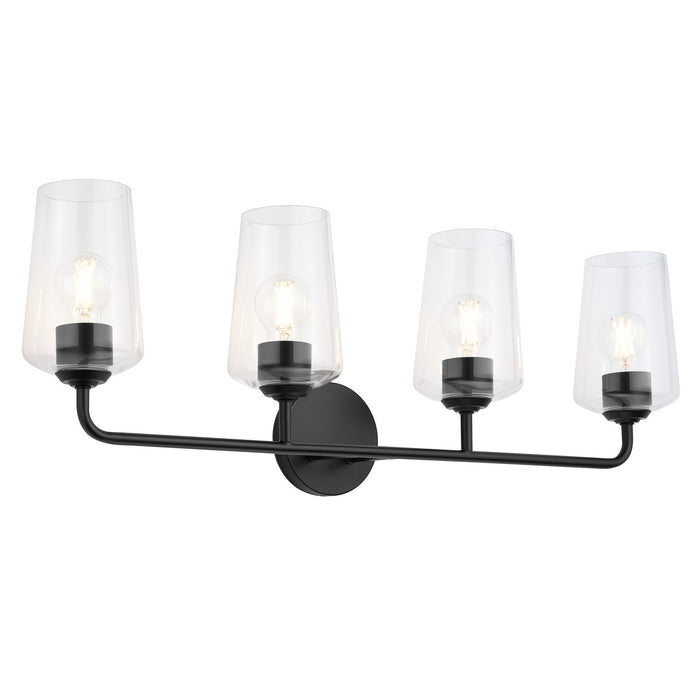 Progress Lighting - P300542-031 - Four Light Bath & Vanity - Celino - Black
