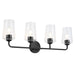 Progress Lighting - P300542-031 - Four Light Bath & Vanity - Celino - Black
