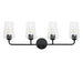 Progress Lighting - P300542-031 - Four Light Bath & Vanity - Celino - Black