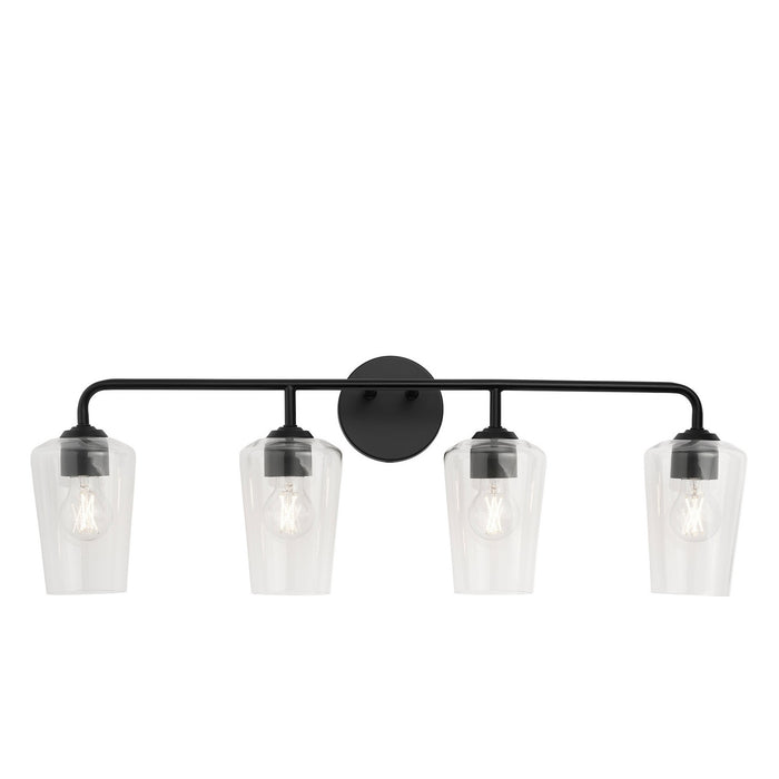 Progress Lighting - P300542-031 - Four Light Bath & Vanity - Celino - Black