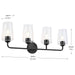 Progress Lighting - P300542-031 - Four Light Bath & Vanity - Celino - Black