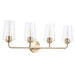 Progress Lighting - P300542-177 - Four Light Bath & Vanity - Celino - Champagne Bronze