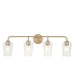 Progress Lighting - P300542-177 - Four Light Bath & Vanity - Celino - Champagne Bronze