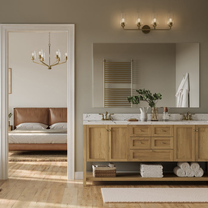 Progress Lighting - P300542-177 - Four Light Bath & Vanity - Celino - Champagne Bronze