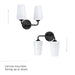 Progress Lighting - P300543-031 - Two Light Bath & Vanity - Celino - Black