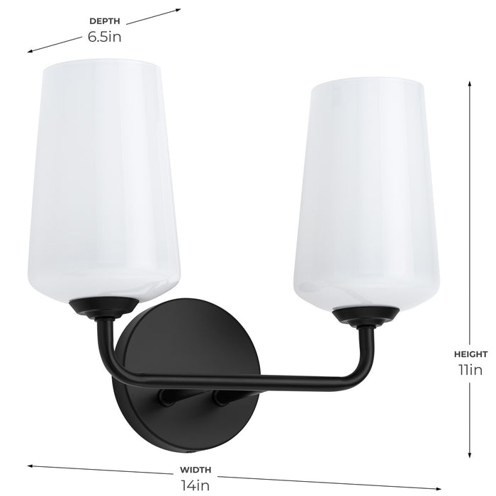 Progress Lighting - P300543-031 - Two Light Bath & Vanity - Celino - Black