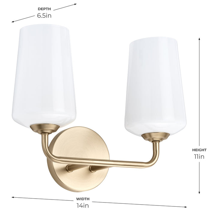 Progress Lighting - P300543-177 - Two Light Bath & Vanity - Celino - Champagne Bronze