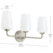 Progress Lighting - P300544-009 - Three Light Bath & Vanity - Celino - Brushed Nickel