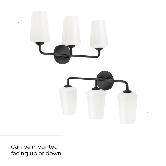 Progress Lighting - P300544-031 - Three Light Bath & Vanity - Celino - Black