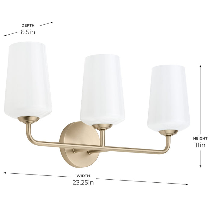 Progress Lighting - P300544-177 - Three Light Bath & Vanity - Celino - Champagne Bronze
