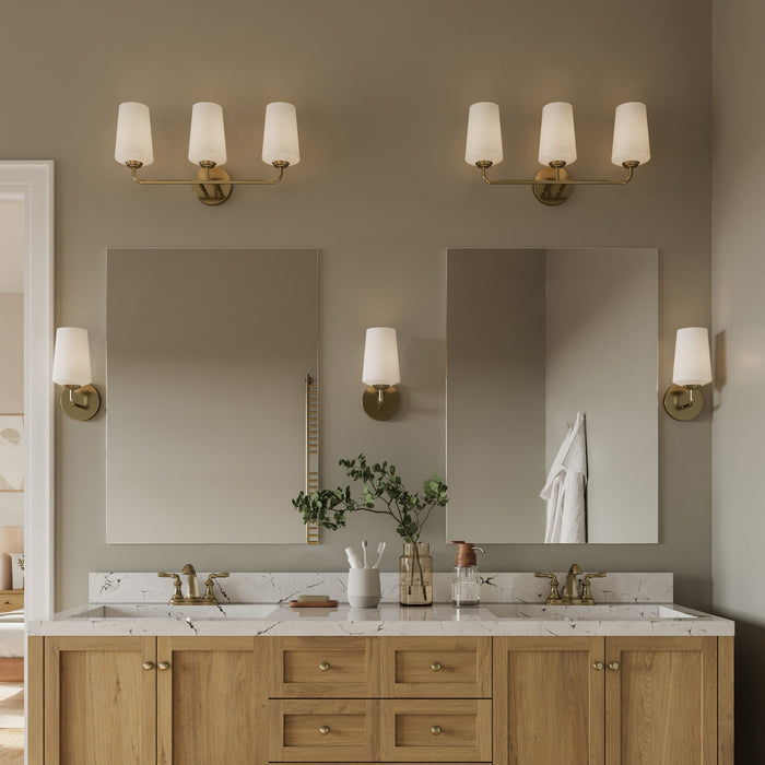 Progress Lighting - P300544-177 - Three Light Bath & Vanity - Celino - Champagne Bronze