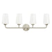 Progress Lighting - P300545-009 - Four Light Bath & Vanity - Celino - Brushed Nickel