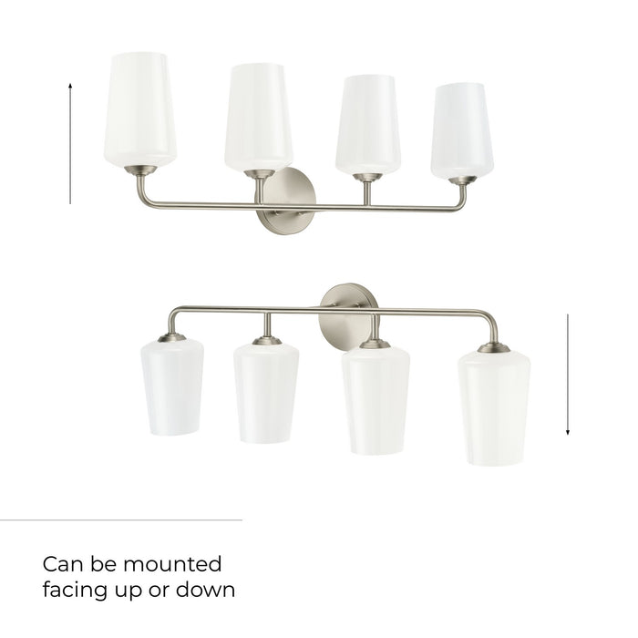 Progress Lighting - P300545-009 - Four Light Bath & Vanity - Celino - Brushed Nickel
