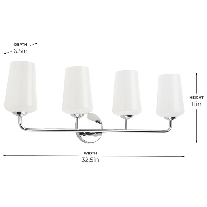 Progress Lighting - P300545-015 - Four Light Bath & Vanity - Celino - Polished Chrome