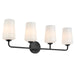 Progress Lighting - P300545-031 - Four Light Bath & Vanity - Celino - Black