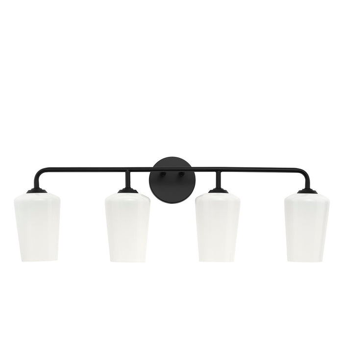 Progress Lighting - P300545-031 - Four Light Bath & Vanity - Celino - Black