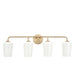 Progress Lighting - P300545-177 - Four Light Bath & Vanity - Celino - Champagne Bronze