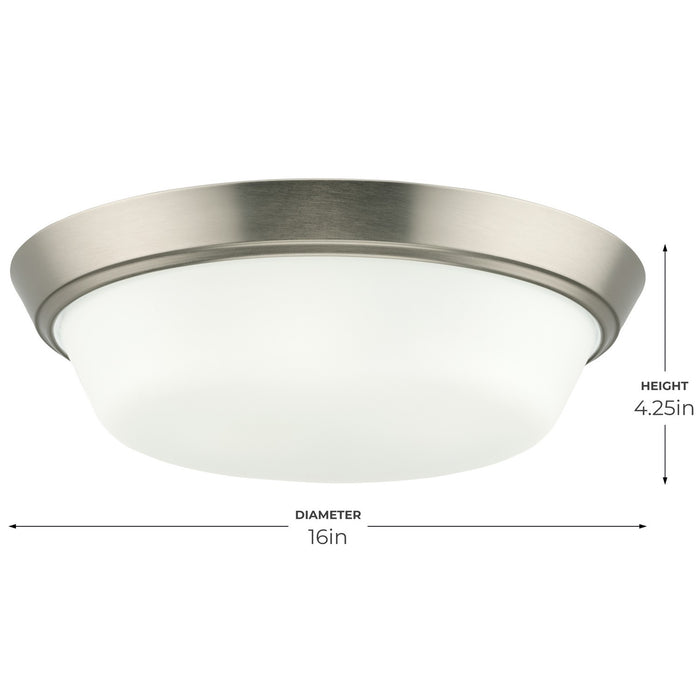 Progress Lighting - P350304-009 - LED Flush Mount - Edessa - Brushed Nickel