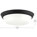 Progress Lighting - P350304-031 - LED Flush Mount - Edessa - Black