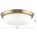 Progress Lighting - P350304-177 - LED Flush Mount - Edessa - Champagne Bronze