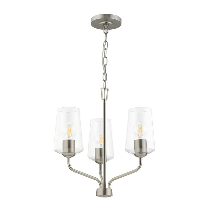 Progress Lighting - P400440-009 - Three Light Chandelier - Celino - Brushed Nickel