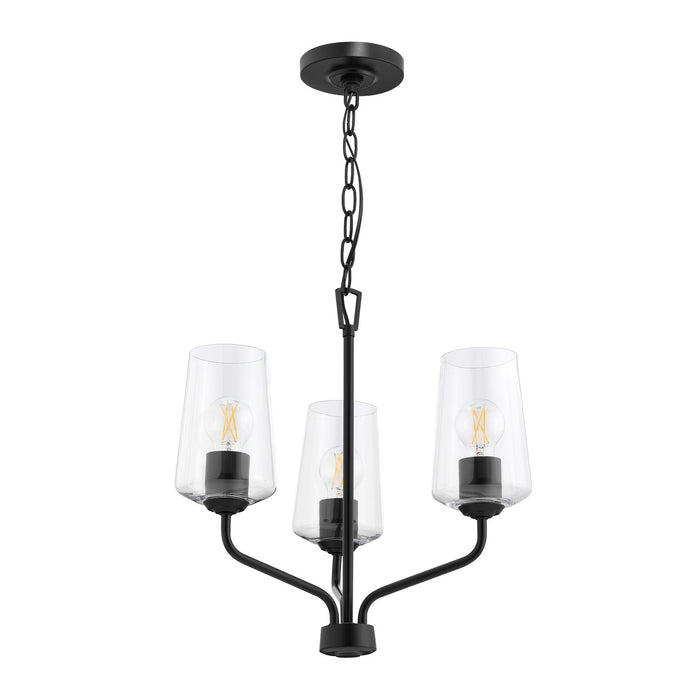 Progress Lighting - P400440-031 - Three Light Chandelier - Celino - Black