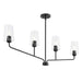 Progress Lighting - P400441-031 - Four Light Linear Chandelier - Celino - Black