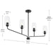 Progress Lighting - P400441-031 - Four Light Linear Chandelier - Celino - Black